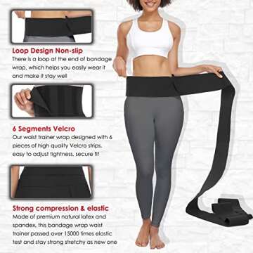 QEESMEI Waist Trainer for Women - Sleek Body Shaper Belt