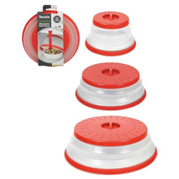 Tovolo 3-Pack Microwave Splatter Covers Red