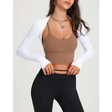 FindThy Women's Open Front Bolero Cooling Shawl Arm Sleeve