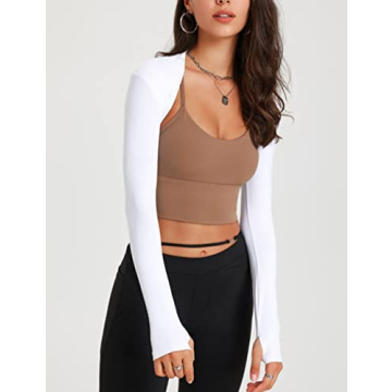 FindThy Women's Open Front Bolero Cooling Shawl Arm Sleeve