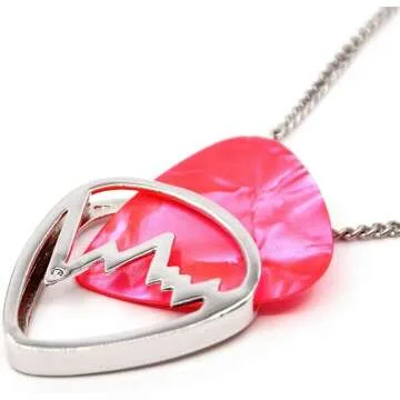 Soundwave Guitar Pick Holder Necklace for Musicians