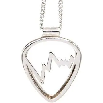 Soundwave Guitar Pick Holder Necklace for Musicians