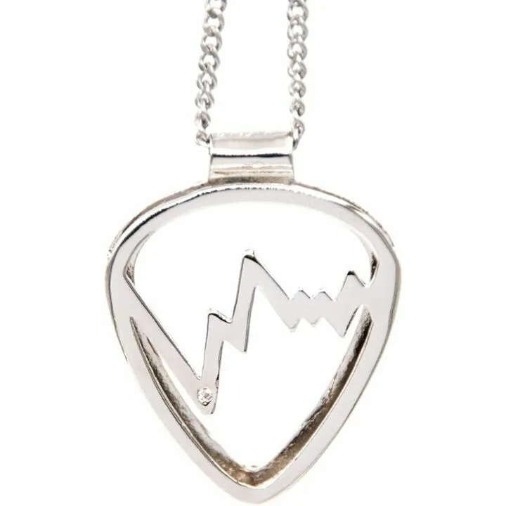 Soundwave Guitar Pick Holder Necklace for Musicians