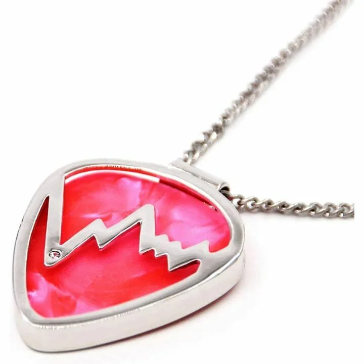 Soundwave Guitar Pick Holder Necklace for Musicians