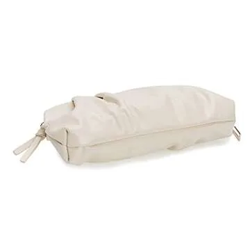 Chic Vegan Leather Pleated Clutch Bag for Women