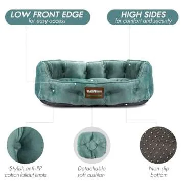 Comfortable Round Cat Dog Bed for Small Pets – ClevaHome