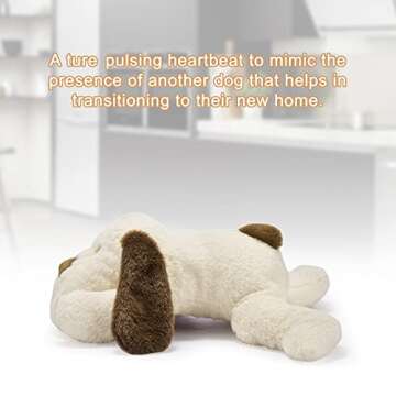 Moropaky Puppy Heartbeat Toy for Anxiety Relief Dog Behavioral aid Toy for Puppies Sleep Aid Separat...
