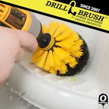 Drill Brush - Bathroom Cleaning Accessories - Shower Cleaner Brush - Scrub Brush - Bath Mat - Bathtu...