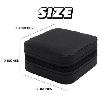 Travel Jewelry Organizer Case with Mirror for Women