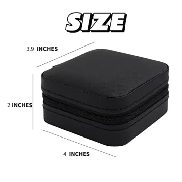 Travel Jewelry Organizer Case with Mirror for Women