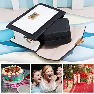 Travel Jewelry Organizer Case with Mirror for Women