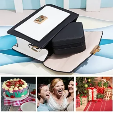 Travel Jewelry Organizer Case with Mirror for Women