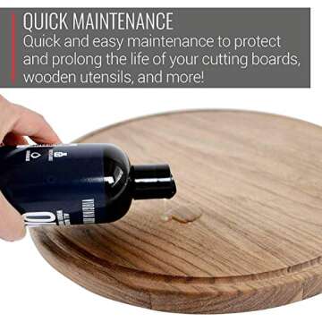 Virginia Boys Kitchens Butcher - Block Oil - no Mineral Oil - Food Grade Conditioner and Oil - Use for Wooden Cutting Boards - Full Size Wax and Oil and Wax Applicator