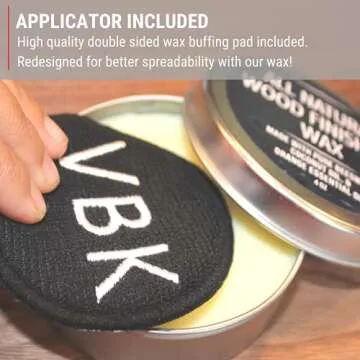 Virginia Boys Kitchens Butcher - Block Oil - no Mineral Oil - Food Grade Conditioner and Oil - Use for Wooden Cutting Boards - Full Size Wax and Oil and Wax Applicator