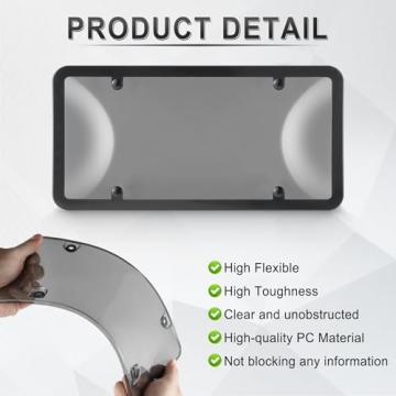 Alpmosn License Plate Covers for Stylish Vehicle Protection