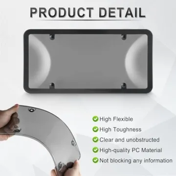 Alpmosn License Plate Covers for Stylish Vehicle Protection