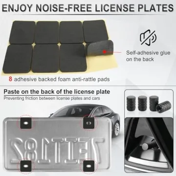 Alpmosn License Plate Covers for Stylish Vehicle Protection