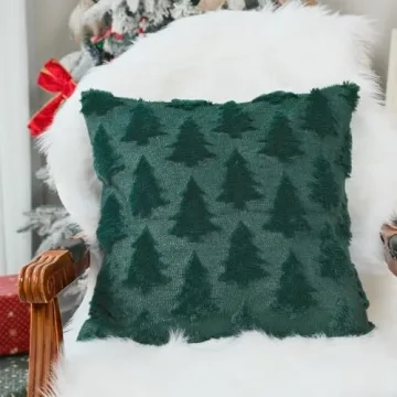 Christmas Tree Pillow Covers Set of 2 18x18