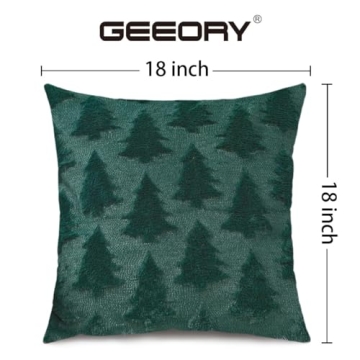 Christmas Tree Pillow Covers Set of 2 18x18