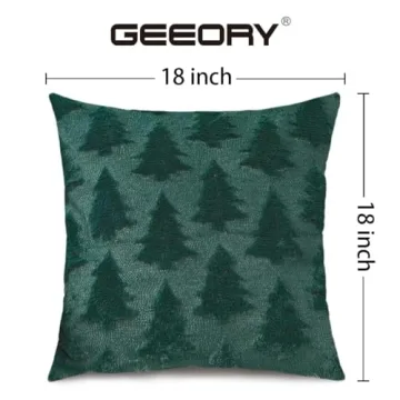 Christmas Tree Pillow Covers Set of 2 18x18