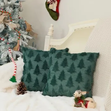 Christmas Tree Pillow Covers Set of 2 18x18
