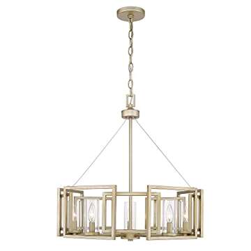 Golden Lighting Marco 5 Light Chandelier- Chandeliers, Dining Room Light Fixture, Chandeliers for Di...