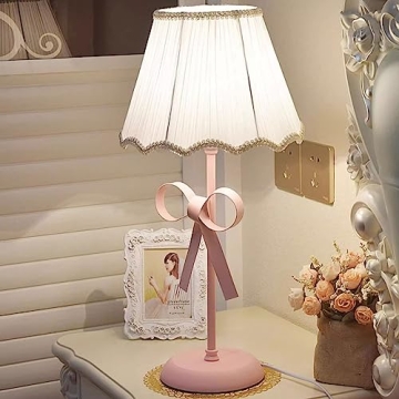 Nordic Pink Table Lamp for Girls Bedroom Decor