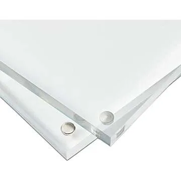 Juvale Magnetic Acrylic Picture Frame - 5x7 Inch (2 Pack)