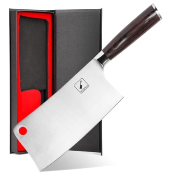 imarku 7" Meat Cleaver - High Carbon Stainless Steel Knife