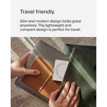 Belkin MagSafe-Compatible 2-in-1 Wireless Charger 15W, Fast Charging Station for iPhone 16, 15, 14, 13 Series, AirPods, and More - Dual Device Charging Pad - Sand