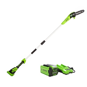 Lightweight Greenworks 40V 8-Inch Cordless Polesaw