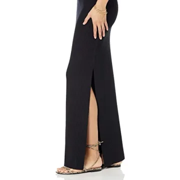 The Drop Tyler Rib Sweater Skirt for Women in Black