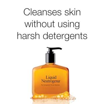 Neutrogena Liquid Fragrance-Free Gentle Facial Cleanser with Glycerin, Hypoallergenic & Oil-Free Mild Face Wash Unscented, 8 Fl Oz