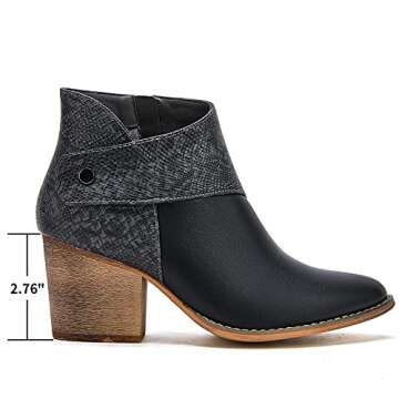 Stylish TINSTREE Women's Ankle Booties with Mid Heel