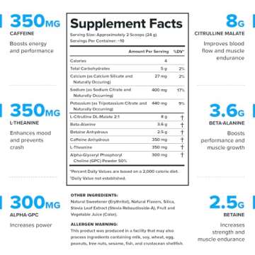 LEGION All Natural Preworkout Drink - Boost Energy & Focus Naturally