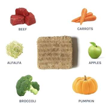 healthybud Raw Dog Food, Freeze Dried Beef Patties, Grain Free Puppy Food, Human Grade, High Protein, Dehydrated Real Meat Dog Treats & Toppers, 14.1 oz