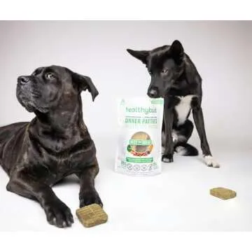 healthybud Raw Dog Food, Freeze Dried Beef Patties, Grain Free Puppy Food, Human Grade, High Protein, Dehydrated Real Meat Dog Treats & Toppers, 14.1 oz