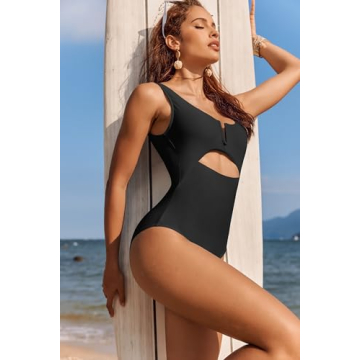 AI'MAGE Womens One Piece Swimsuits Tummy Control Monokini 2024