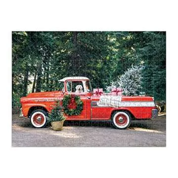 Gray Malin The Winter Holiday 500 Piece Double Sided Puzzle from Galison - Jigsaw Puzzle Featuring Malin’s Iconic Photography, Thick and Sturdy Pieces, Challenging Family Activity, Great Gift Idea!