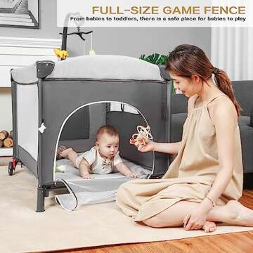 Mereryi Baby Bassinet Bedside Sleeper Portable Crib