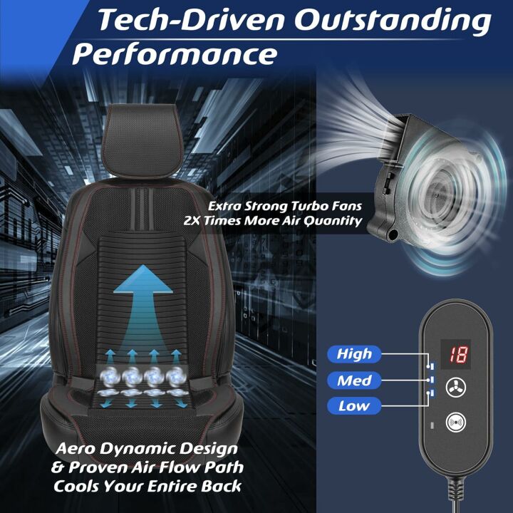 Paffenery Cooling Car Seat Cover for Comfort & Convenience