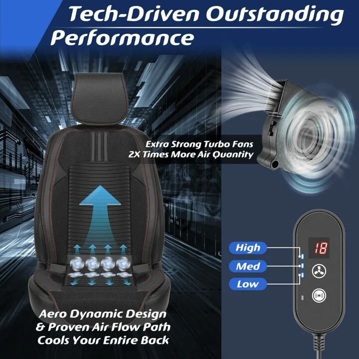 Paffenery Cooling Car Seat Cover for Comfort & Convenience