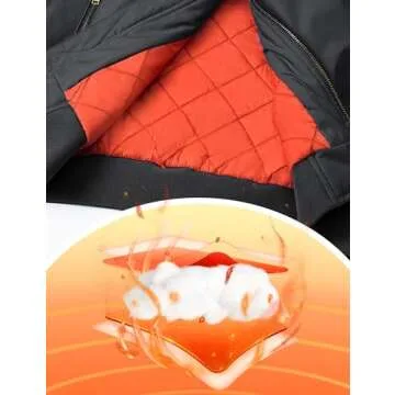 TACVASEN Men's Stylish Black Bomber Jacket for Winter