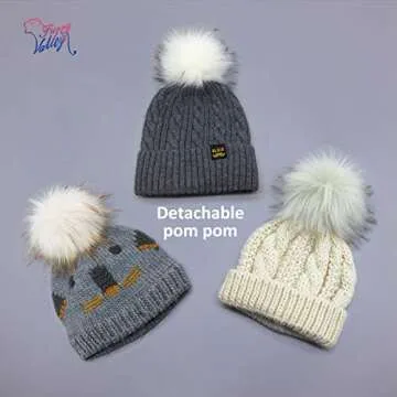 Furryvalley Faux Fur Pompom 6pcs DIY Crafts Fluffy Balls for Hat Shoes Scarves with Snap Fastener Removable Knitting Hat Horse Riding Hat Silk Accessories 6 Inch Extra Large (3 Mix Colors)