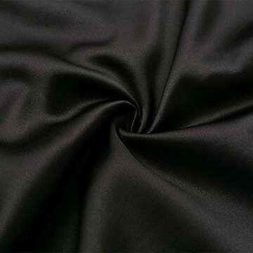 Miessial Women's Spaghetti Straps V Neck Satin Camisole Sleeveless Soft Tank Tops Black 8