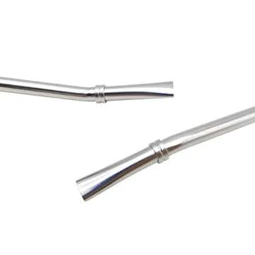 GFDesign Yerba Mate Bombilla Gourd Drinking Filter Straws Stirrer Food-Grade 18/8 Stainless Steel - Set of 2 with 2 Cleaning Brushes - 7.5 Inches Long