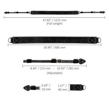 MegaGear Genuine Leather Camera Strap - Adjustable, Durable