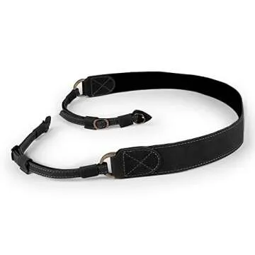 MegaGear Genuine Leather Camera Strap - Adjustable, Durable