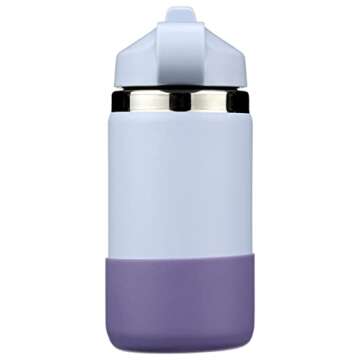 Hydro Flask 12 oz. Kids Wide Mouth Water Bottle with Straw Lid- Stainless Steel, Reusable, Vacuum Insulated