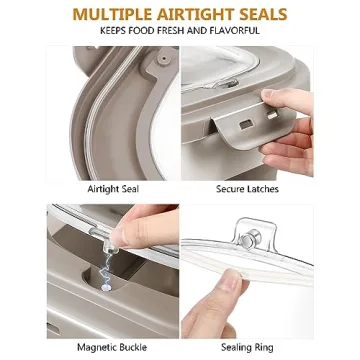 ANVS Dog Food Storage Container Up to 20lbs Collapsible